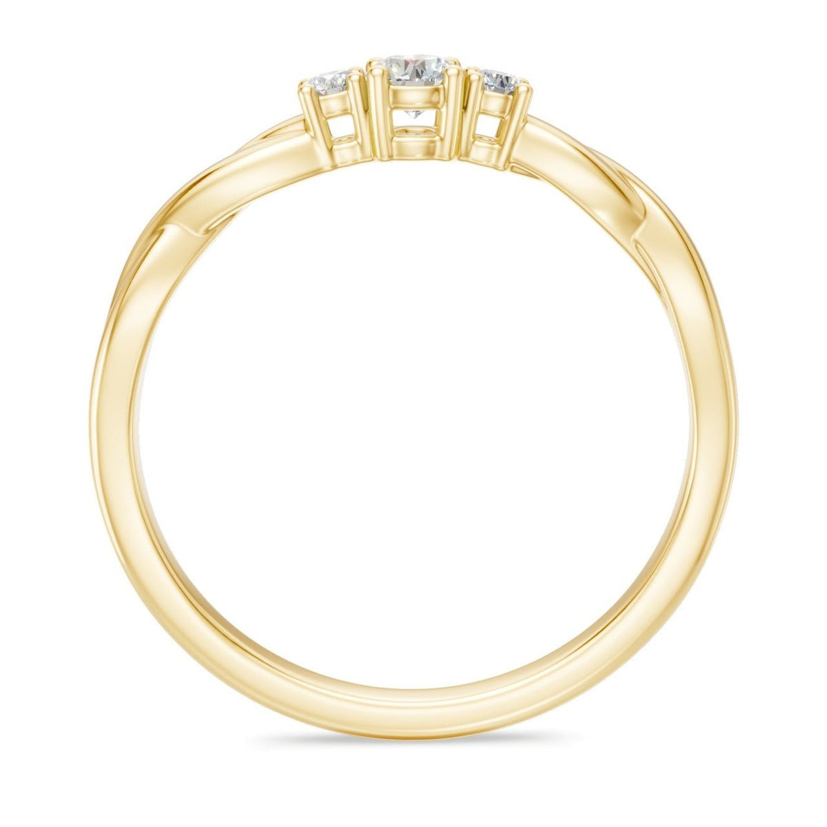 3-Stone Kordel 0,20 ct. - BREEDIA