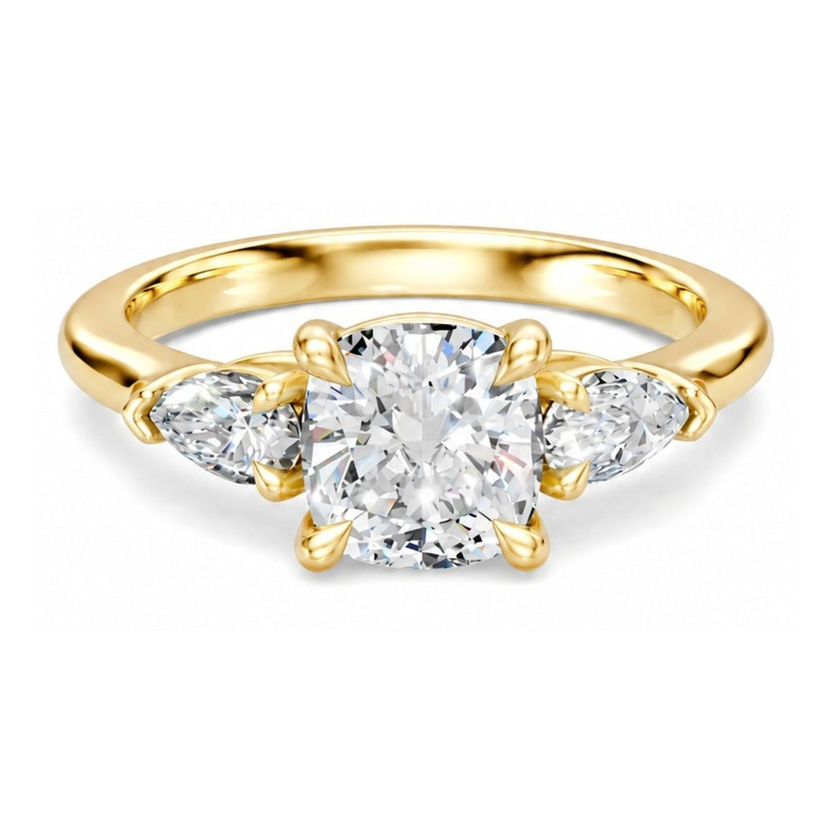 3Diamonds Cushion 1,30 ct. - BREEDIA