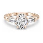 3Diamonds tappered oval 1,40 ct. - BREEDIA
