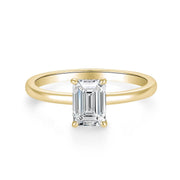 Klassik Emerald 1,00 ct. mit Labordiamant