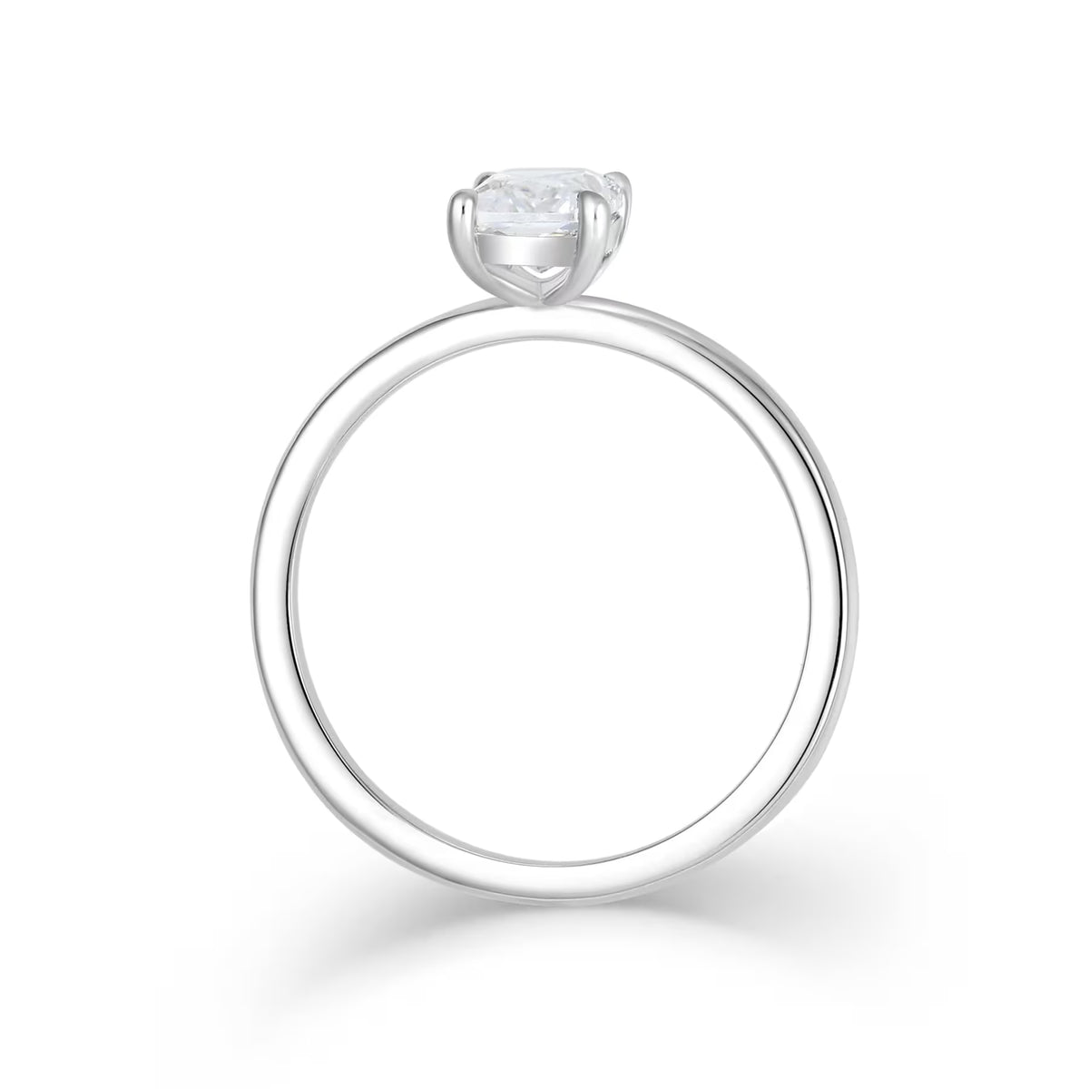Klassik Emerald 1,00 ct. mit Labordiamant