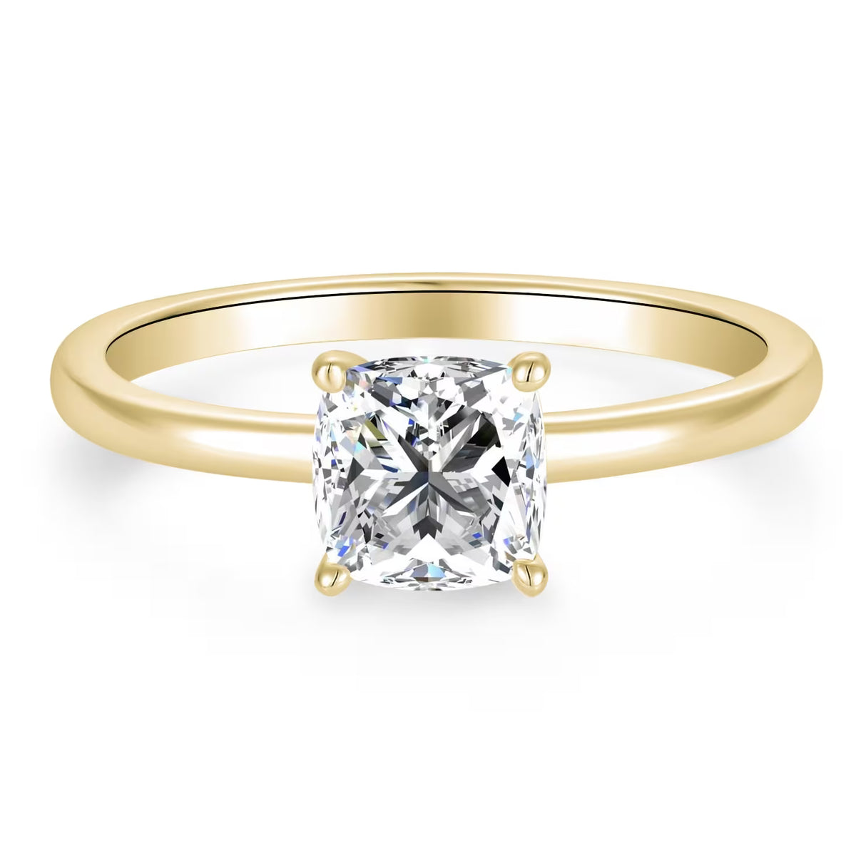 Klassik Cushion 1,00 ct. mit Labordiamant