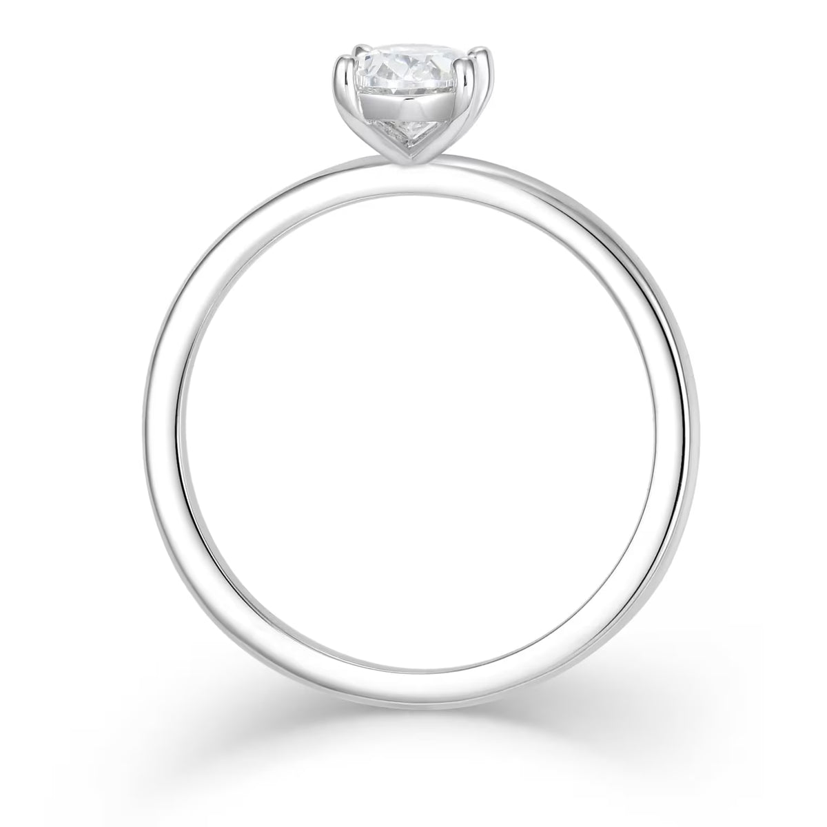 Klassik Oval 1,00 ct. mit Labordiamant