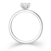 Klassik Oval 1,50 ct. mit Labordiamant