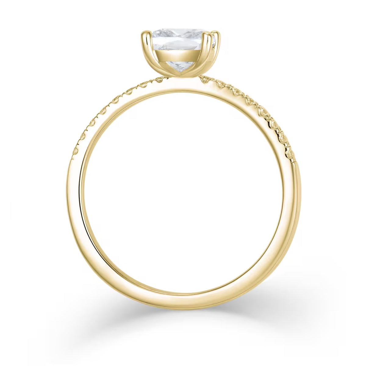 Cushion Pave 1,16 ct. mit Labordiamant
