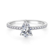 Pear Pave 1,16 ct. mit Labordiamant