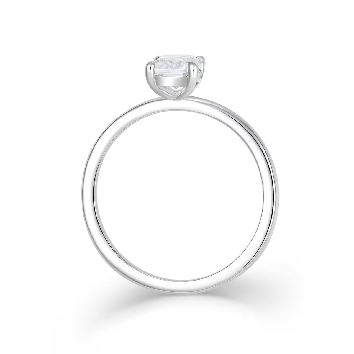 Klassik Radiant 1,00 ct. mit Labordiamant