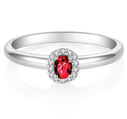 Bague de Fiançailles Rubis Kate
