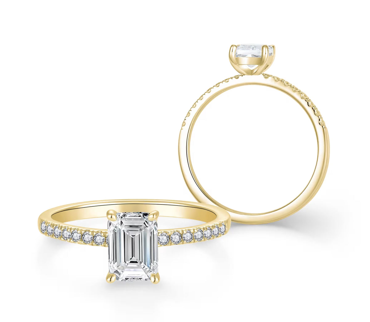 Emerald Pavé 1,16 ct. mit Labordiamant
