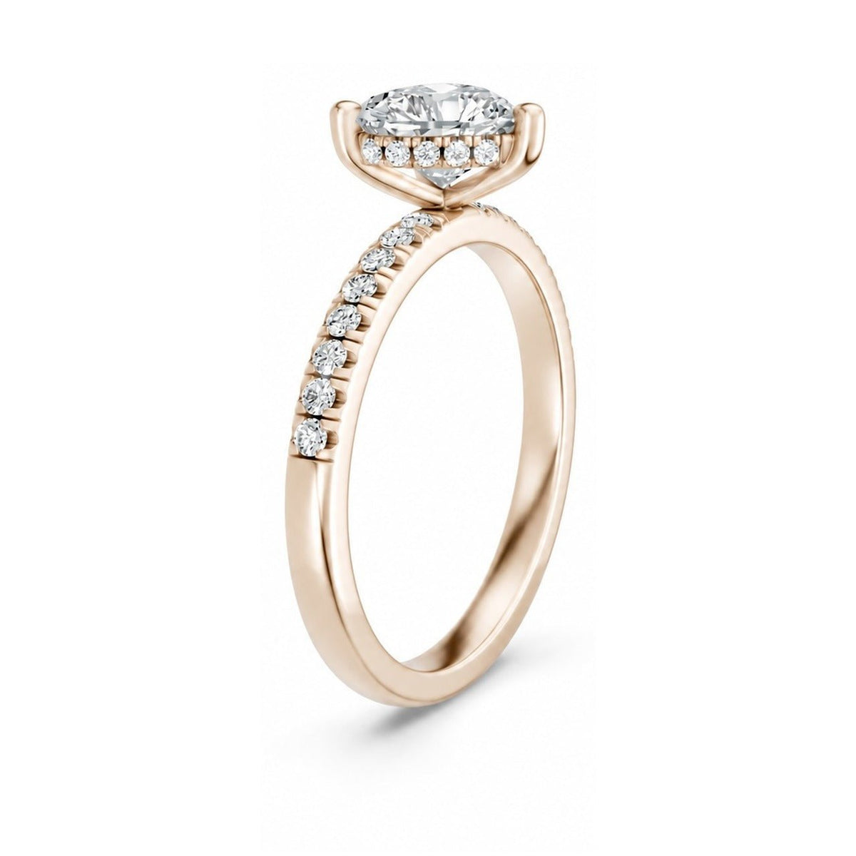 Hidden Halo Heart 1,20 ct. - BREEDIA