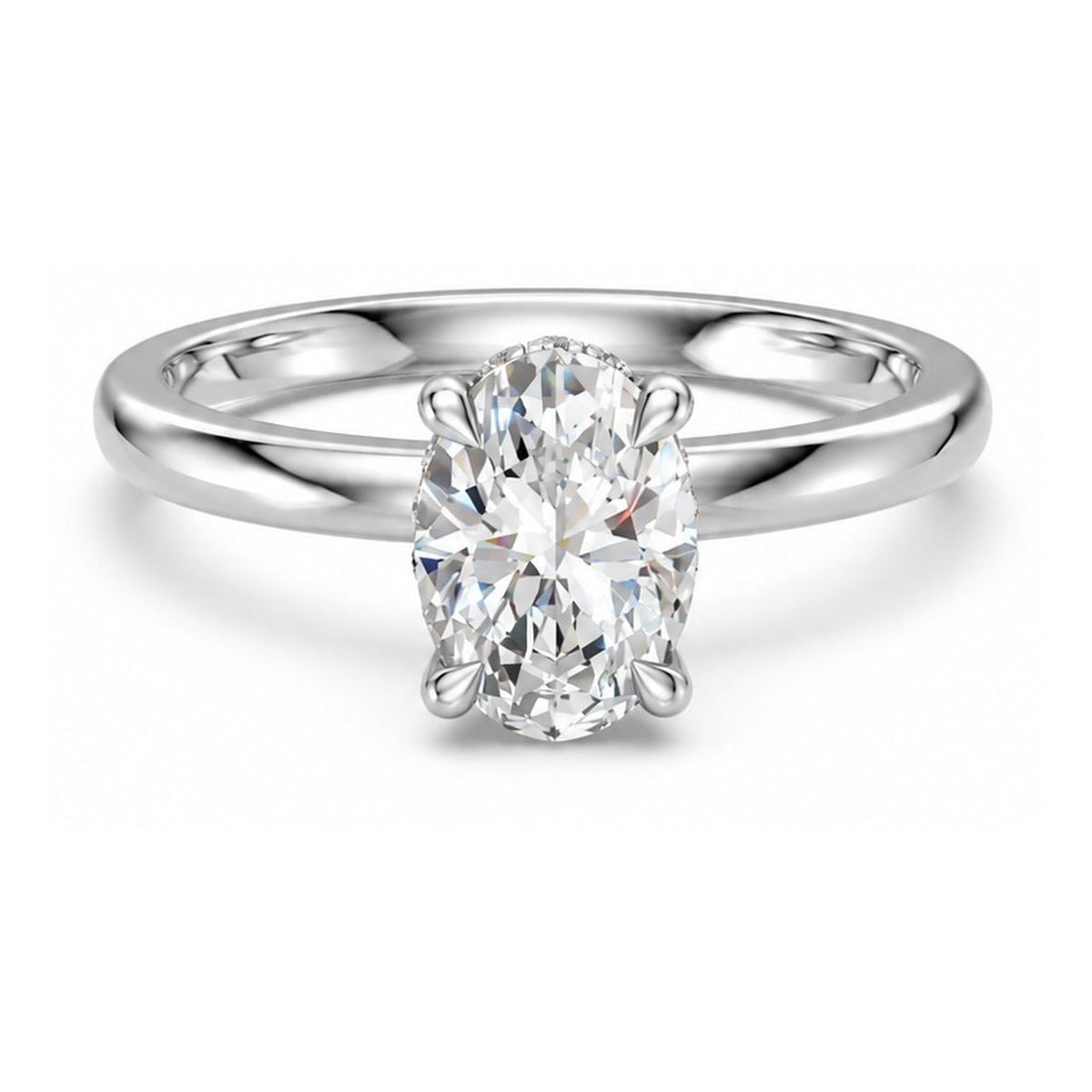 Hidden Halo Oval 1,06 ct. - BREEDIA