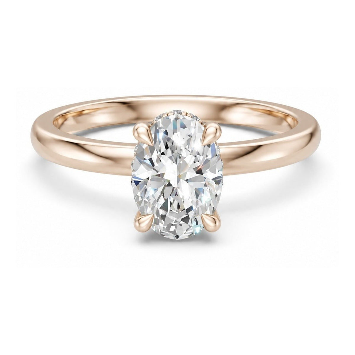 Hidden Halo Oval 1,06 ct. - BREEDIA