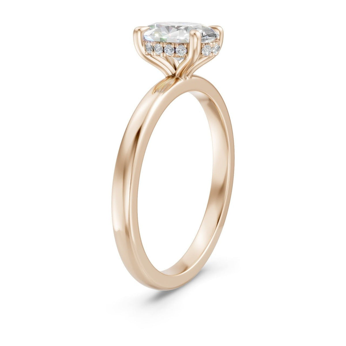 Hidden Halo Oval 1,06 ct. - BREEDIA