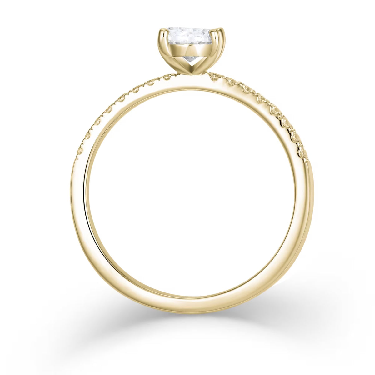 Oval Pavé 1,16 ct. mit Labordiamant