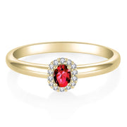 Bague de Fiançailles Rubis Kate