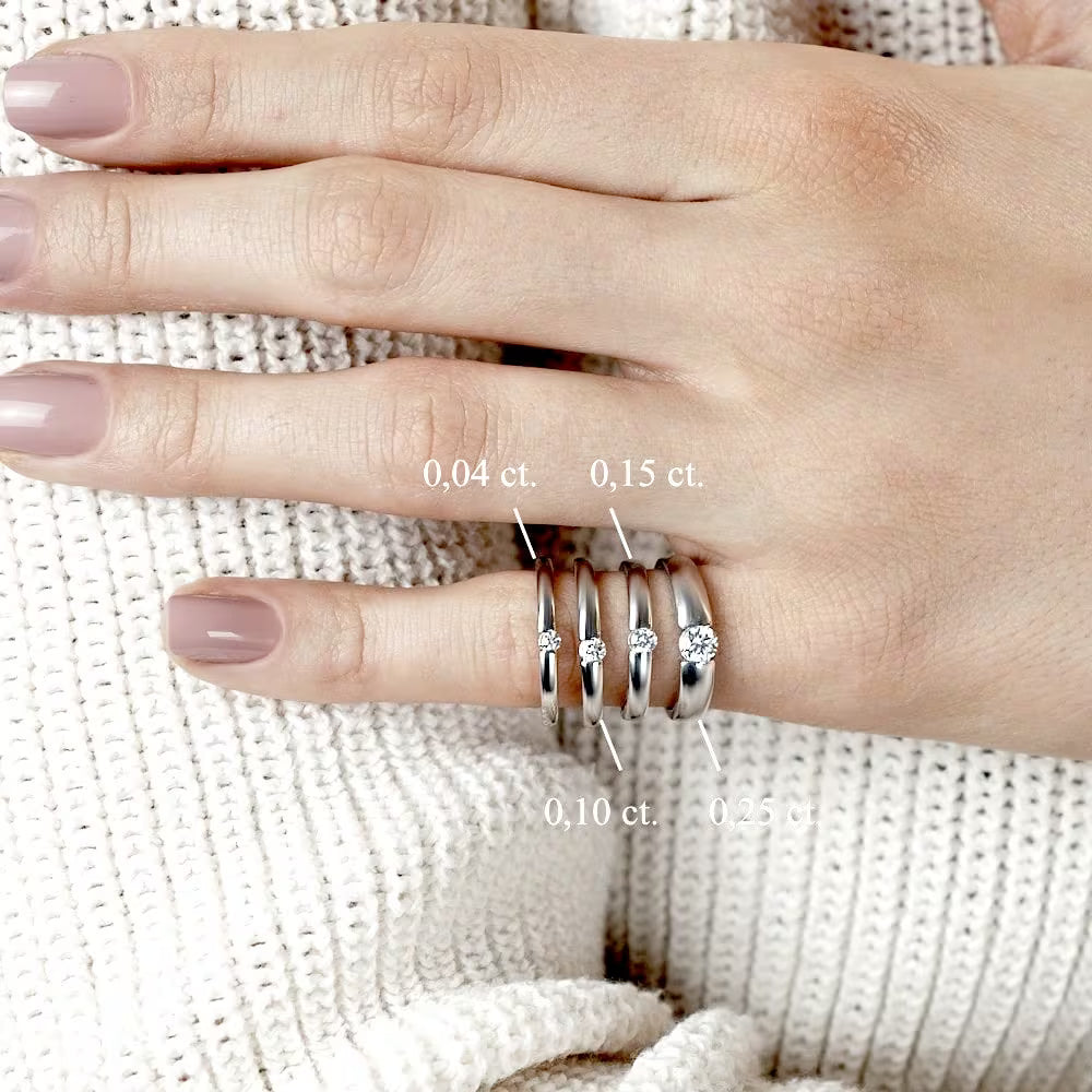 Bague de Tension 0,15 ct.