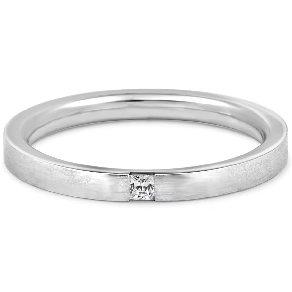 Bague de Tension Princesse 0,04 ct.