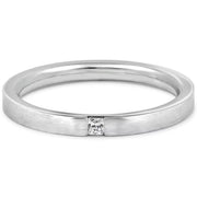 Bague de Tension Princesse 0,04 ct.